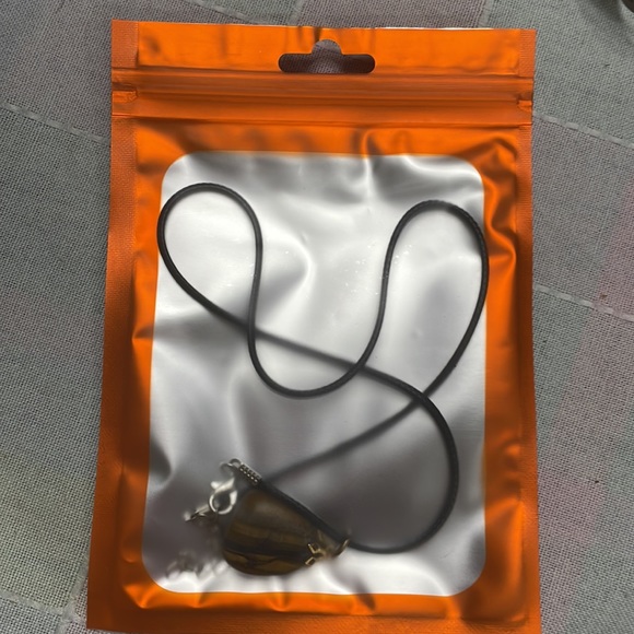 Vintage Tiger Eye Pendant with 18” Wax Cord - Picture 6 of 8